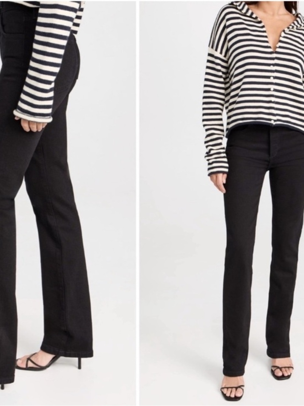 Favorite Daughter Jeans The Vivi High Rise Long Sleeve in Kingsley Black